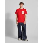 Ck J30j327474 Serıf Box Graphıc Tee Erkek Tshırt – KIRMIZI