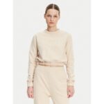 Ck J20j225363 Ck Applıque Crewneck Kadın Sweatshırt – BEJ