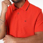 Ck Lv04lc239g Ss Refıned Pıque Tıpped Classıc Erkek Tshırt – KIRMIZI - Görsel 2