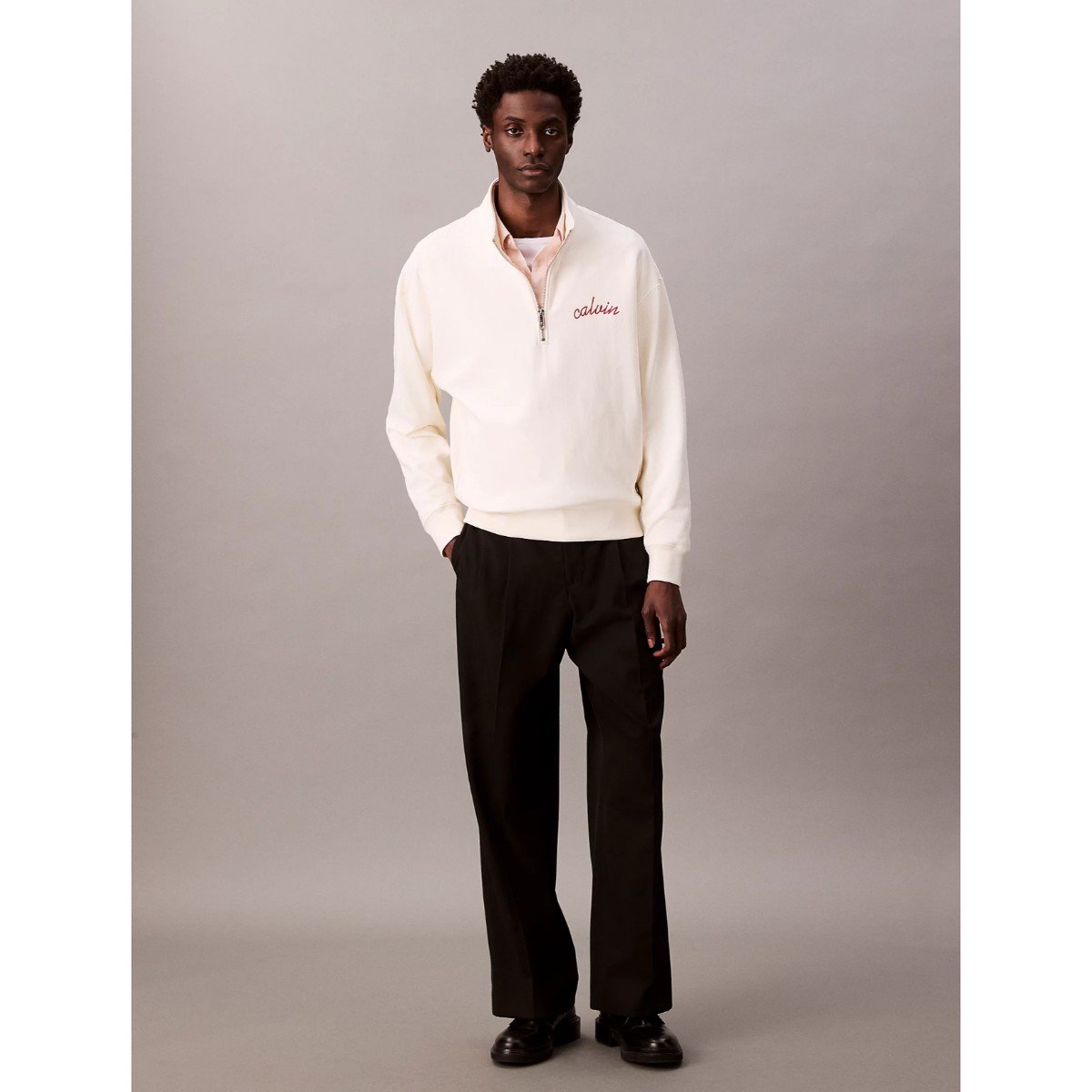 153310-0-ck-lv04rc227g-premium-terry-chain-stitch-qtr-z-erkek-sweatshirt-01034794e43b Ck Lv04rc227g Premıum Terry Chaın Stıtch Qtr Z Erkek Sweatshirt – BEYAZ - Görsel 1