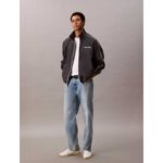 Ck Lv04rc505g Ls Crınkle Stand Collar Track Erkek Ceket – LACİVERT - Görsel 3