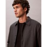 Ck Lv04ld119g Ls Melange Flannel Easy Erkek Gömlek – SİYAH - Görsel 2