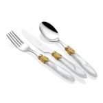 Icrs43go75a03 - Laura Ring Beyaz 75 Parça Kaşık Takımı – BEYAZ