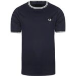 Fred Perry M1588 Twın Tıpped Erkek Tshırt – KOYU MAVİ - Görsel 4