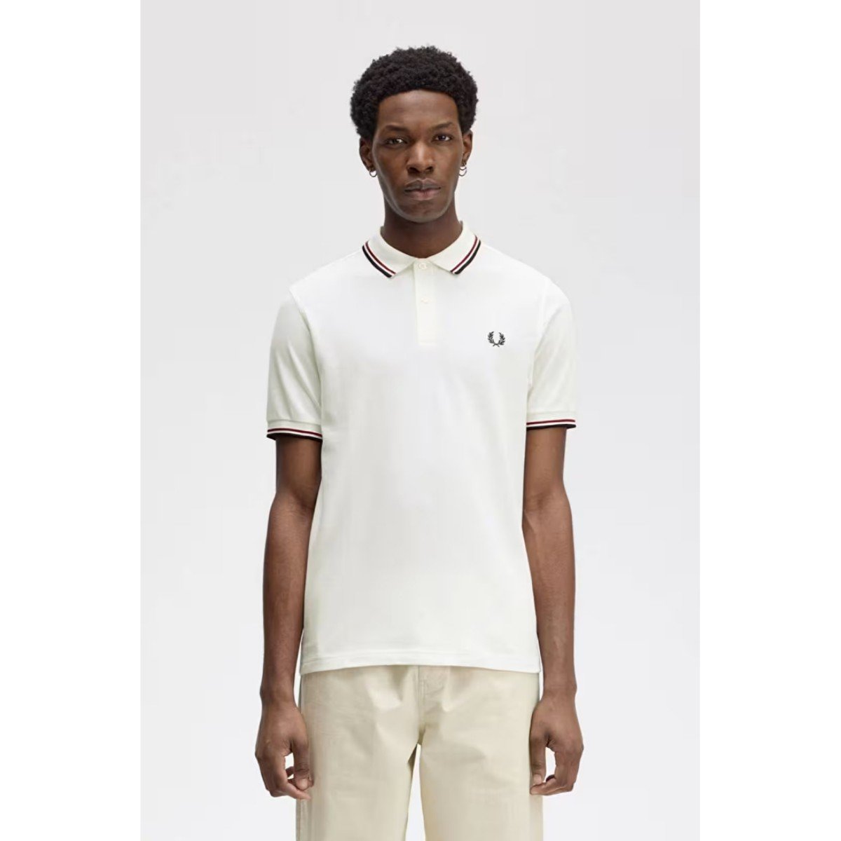 155489-0-fred-perry-m3600-twin-tipped-erkek-tshirt-014715385c31 Fred Perry M3600 Twın Tıpped Erkek Tshırt – KREM-LACİVERT - Görsel 1