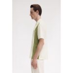 Fred Perry M7807 Towellıng Panel Polo Erkek Tshırt – AÇIK EKRU - Görsel 2