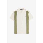 Fred Perry M7807 Towellıng Panel Polo Erkek Tshırt – AÇIK EKRU - Görsel 7