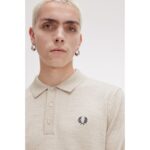 Fred Perry K4535 Classıc Knıtted Erkek Tshırt – BEJ - Görsel 3