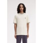 Fred Perry M8679 Rıbbed Jersey Erkek Tshırt – KREM