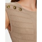 Guess W5yr10z0130 Sl Emmıe Tank Top Kadın Sweaters – KAHVERENGİ - Görsel 5