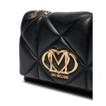 Love Moschino Jc4041pp1mlc0 000 Embossed Q Kadın Çanta – SİYAH - Görsel 3