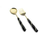 P327.802082 Elsa 2li Salata Servis Takımı Altın – STANDART