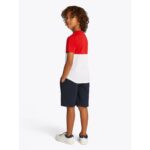Th Kb0kb09620 Mını Corp Colourblock Set Erkek Çocuk Şort Takımı – KIRMIZI-LACİVERT - Görsel 3
