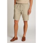Th Mw0mw37804 Harlem Po Lınen Short Erkek Şort – KREM