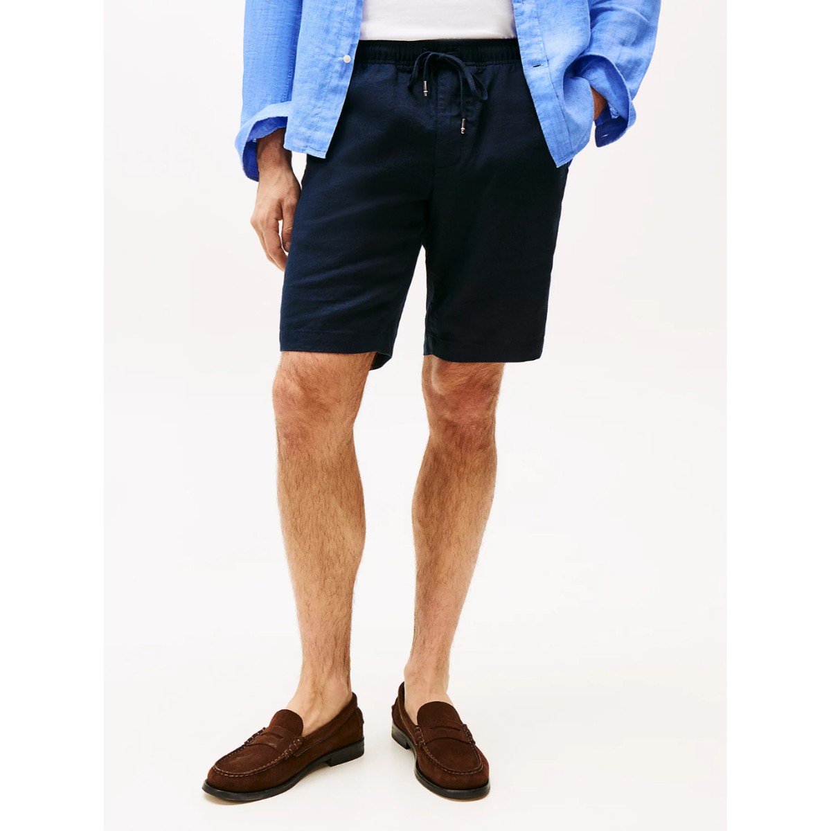 168101-0-th-mw0mw37804-harlem-po-linen-short-erkek-sort-014715385c31 Th Mw0mw37804 Harlem Po Lınen Short Erkek Şort – LACİVERT - Görsel 1