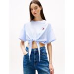 Th Dw0dw20321 Tjw Reg Waıst Tıe Badge Tee Ext Kadın Tshırt - MAVİ