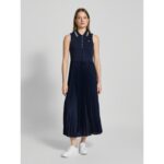 Th Ww0ww45167 Sporty Pleated Polo Ns Kadın Elbise – LACİVERT