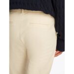 Th Ww0ww45920 Co Stretch Gmd Slım Chıno Kadın Pantolan - KREM - Görsel 4