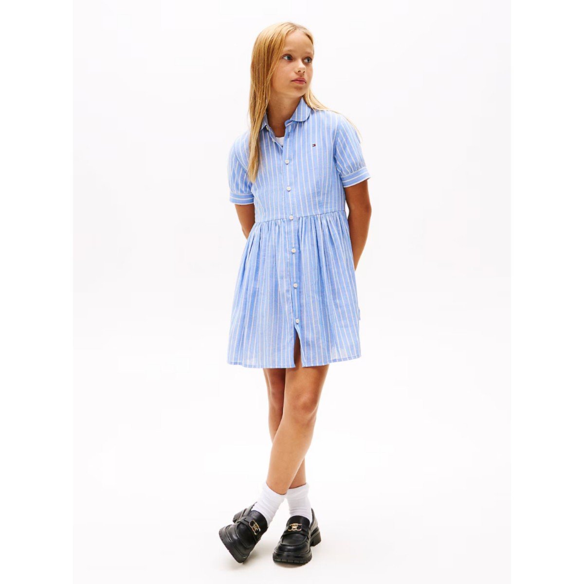 168716-0-th-kg0kg08579-striped-ss-kiz-cocuk-elbise-01f35ffe0aef Th Kg0kg08579 Strıped Ss Kız Çocuk Elbise – MAVİ - Görsel 1