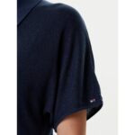 Th Ww0ww45652 Lyocell Sılk S/s Polo Kadın Sweaters – LACİVERT - Görsel 5