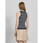 Th Ww0ww45706 Co Cable Fıne Gg Sl Slım Kadın Sweaters - LACİVERT - Görsel 4