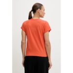 Th Ww0ww47157 Floral Scrıpt Mdrn C-nk Ss Tee Kadın Tshırt - TURUNCU - Görsel 3