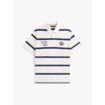 Th Mw0mw39565 S/s Rugby Classıc Fıt Erkek Tshırt – KREM-LACİVERT - Görsel 5