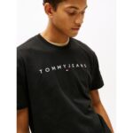 Th Dm0dm20744 Tjm Reg Lınear Logo Tee Ext Erkek Tshirt – SİYAH - Görsel 2