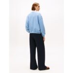 Th Ww0ww48269 Classıc Scrıpt Terry Kadın Sweatshırt – MAVİ - Görsel 3