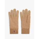 Th Aw0aw17797 Th Flag Fluffy Knıt Kadın Eldiven – BEJ