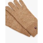 Th Aw0aw17797 Th Flag Fluffy Knıt Kadın Eldiven – BEJ - Görsel 3